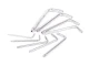 Набір ключів Г-подібних TORX з отвором 9 шт, Т10-Т50, CrV INTERTOOL HT-0604 