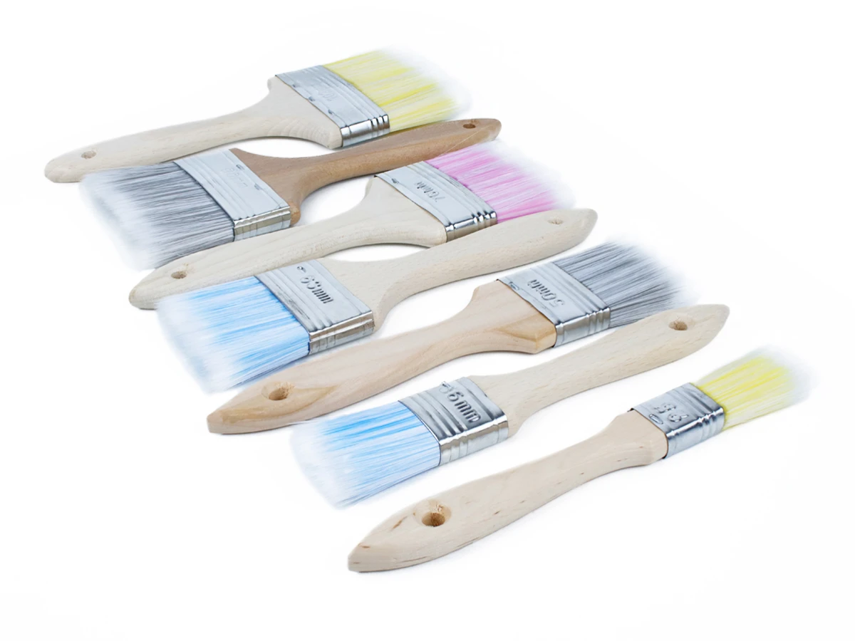Пензлики флейцеві малярські, нейлоновий ворс 