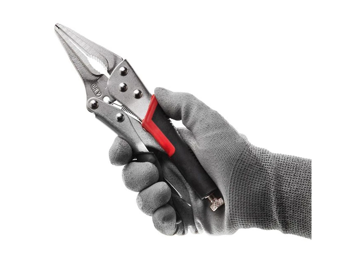 Клещи зажимные универсальные 230 мм удлиненные, Cr-V INTERTOOL UT-5204 