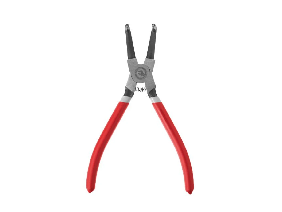 Щипці для зняття стопорных кілець вигнуті на стиск 180мм INTERTOOL HT-7012 