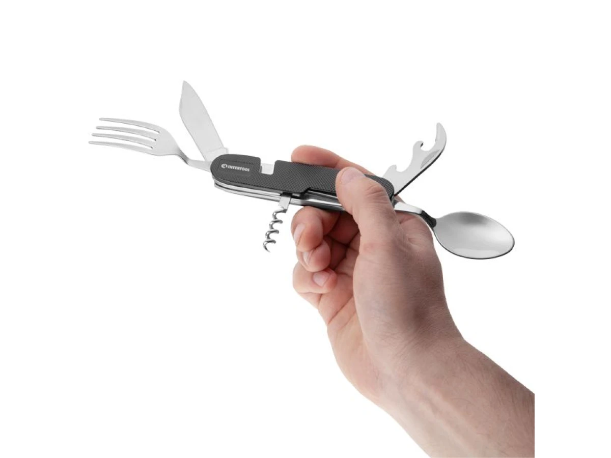 Мультиінструмент туристичний, 8 в 1, Чохол INTERTOOL HT-0544 