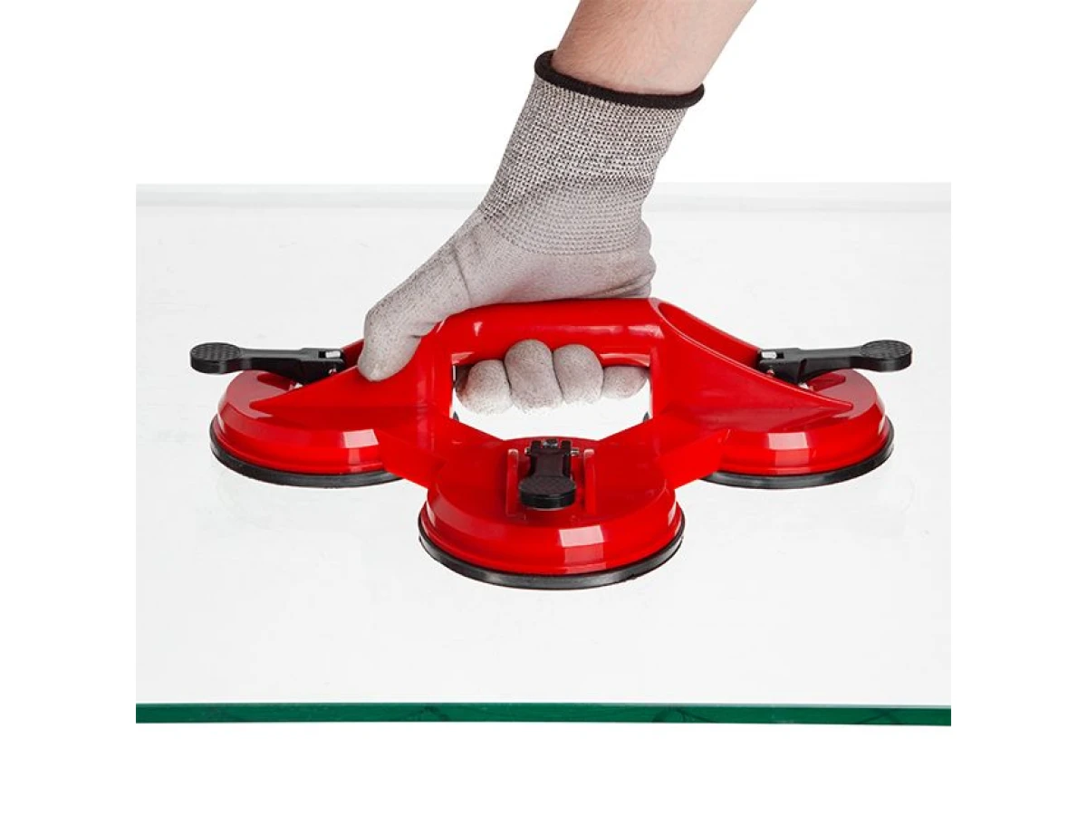 Держатель-присоска для стекол тройная 3x120 мм, max 160 кг INTERTOOL HT-7103 