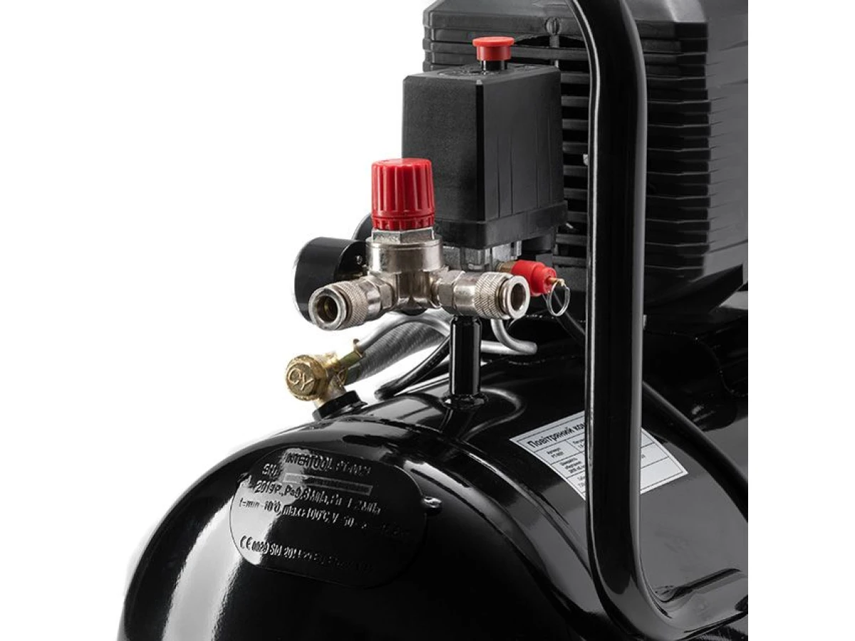 Компресор МК 50, 1.5 кВт, 220 В, 8 атм, 205 л/хв INTERTOOL PT-0021 