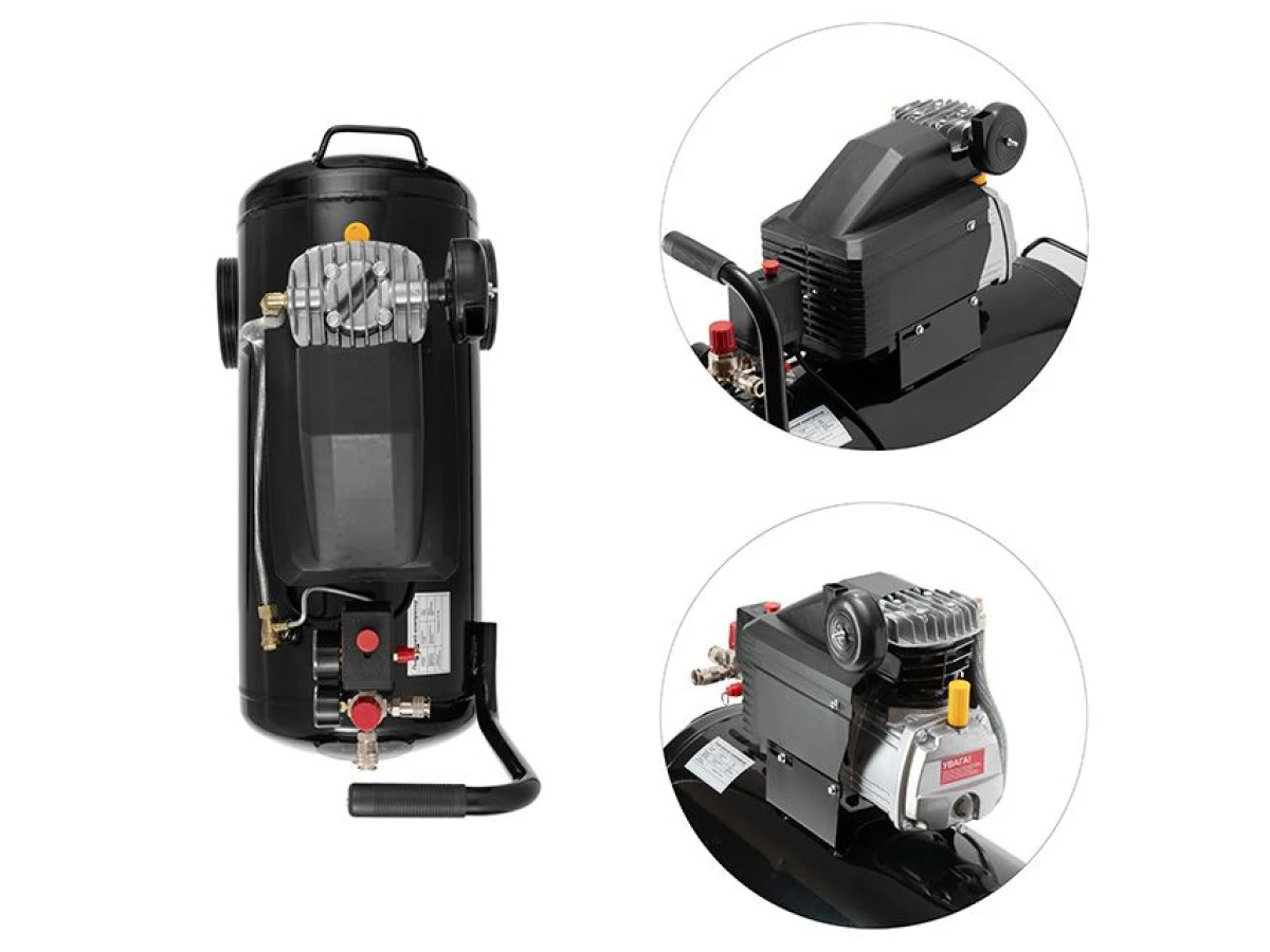 Компресор МК 50, 1.5 кВт, 220 В, 8 атм, 205 л/хв INTERTOOL PT-0021 