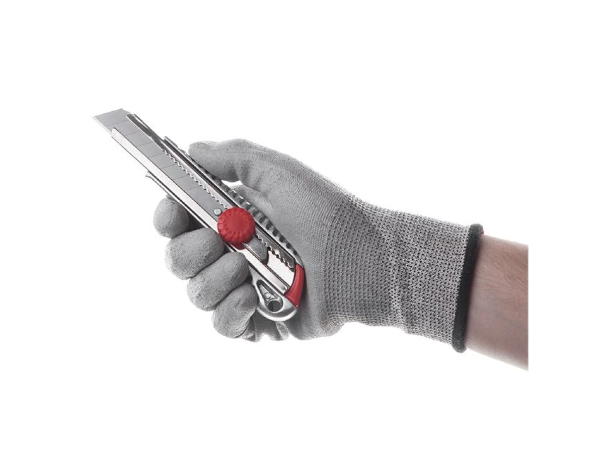 Ніж з відламним лезом 18 мм, металева напрямна INTERTOOL HT-0507 