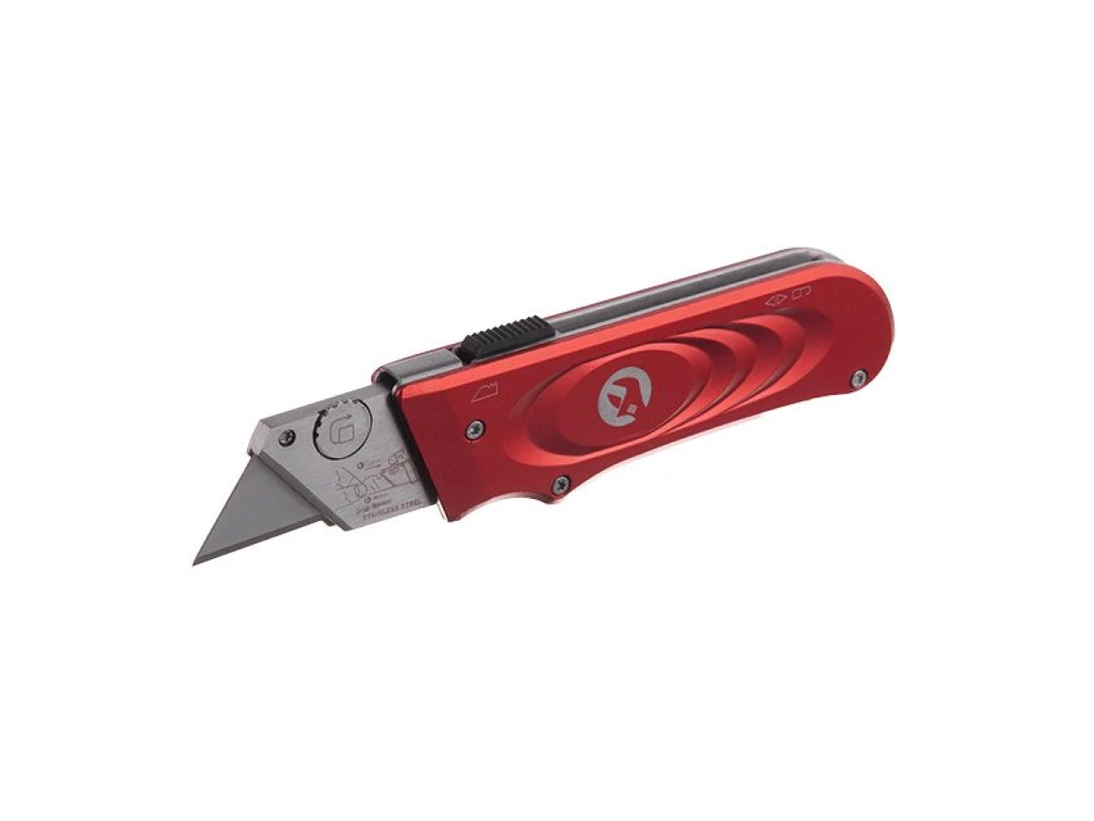 Ніж з висувним трапецієподібним лезом 60*19 мм, металевий корпус INTERTOOL HT-0515 