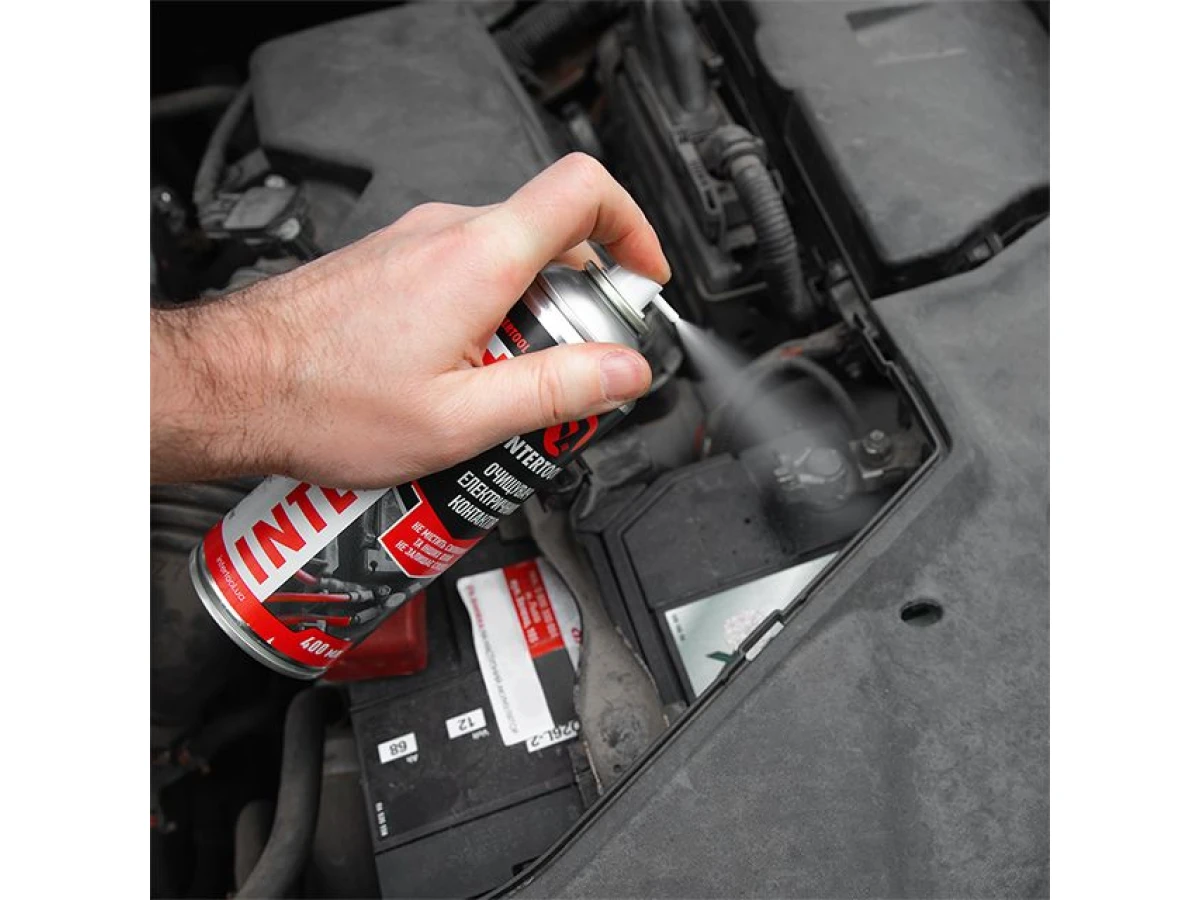 Очищувач електроконтактів, аерозоль 400 мл INTERTOOL FS-0074 