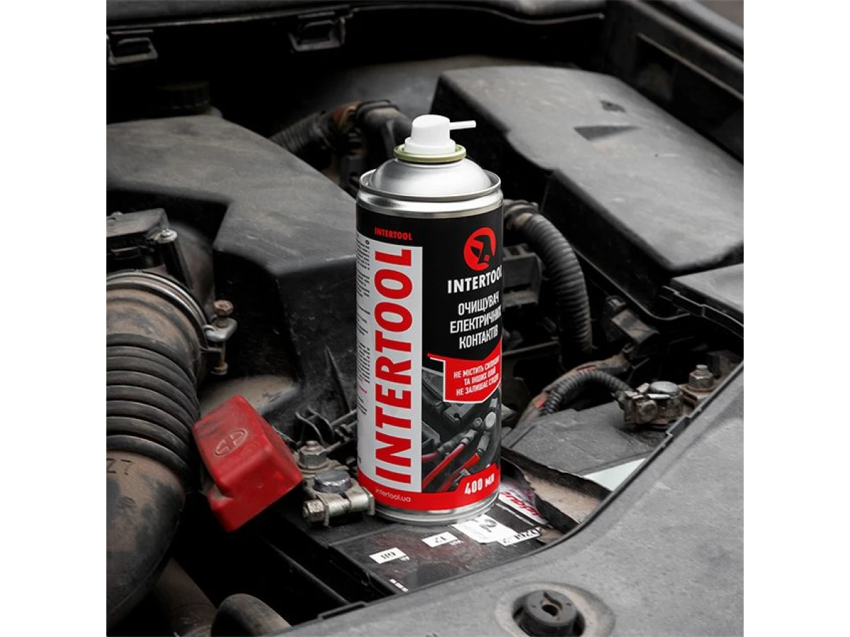 Очищувач електроконтактів, аерозоль 400 мл INTERTOOL FS-0074 