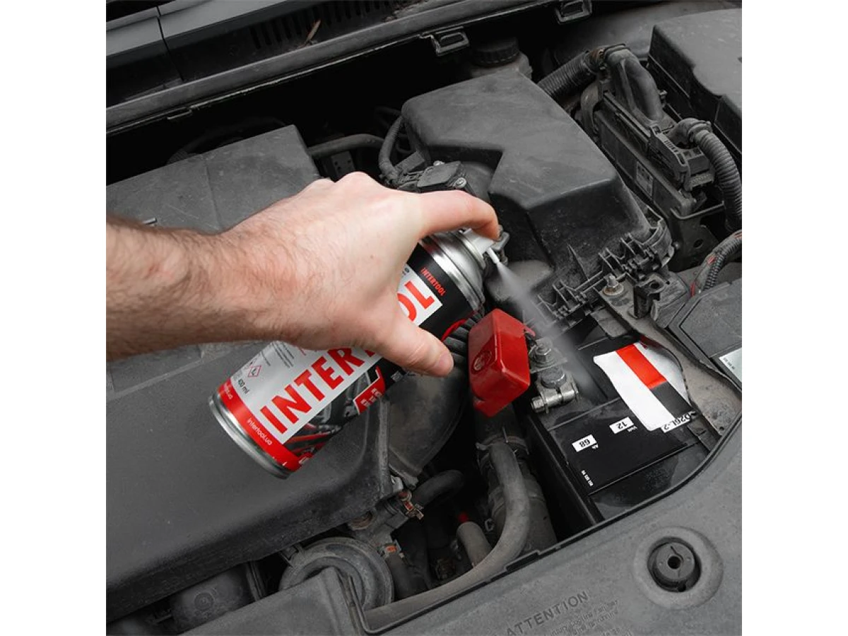 Очищувач електроконтактів, аерозоль 400 мл INTERTOOL FS-0074 