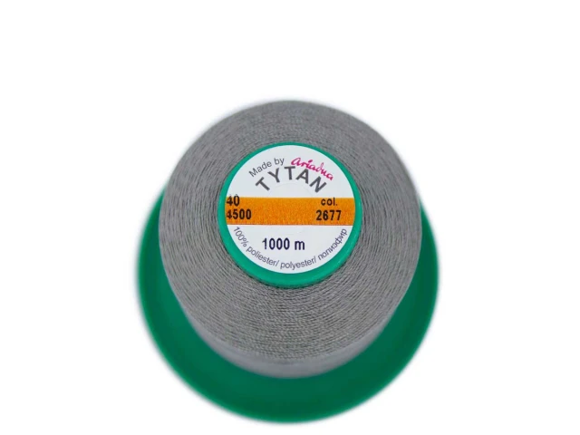 Tytan (Титан) 40(1000м) колір №2677 - сірий 