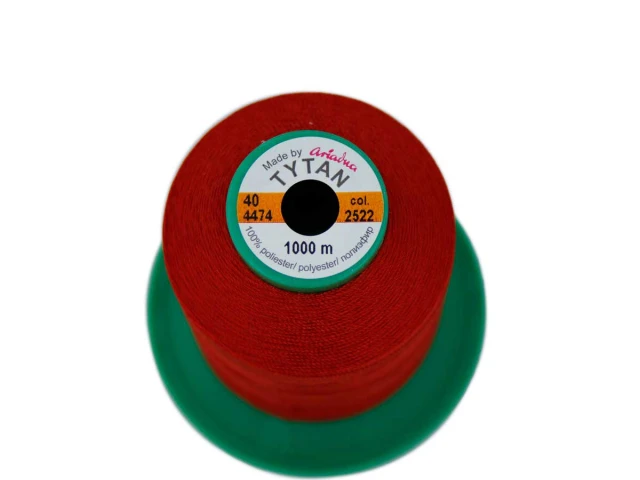Tytan (Титан) 40(1000м) колір №2522 - червоний 