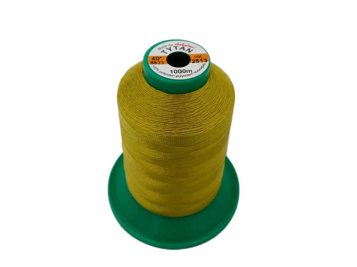 Tytan (Титан) 40(1000м) колір №2513 - гірчично-зелений 