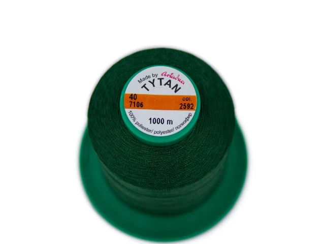 Tytan (Титан) 40(1000м) колір №2592 - темно-зелений 