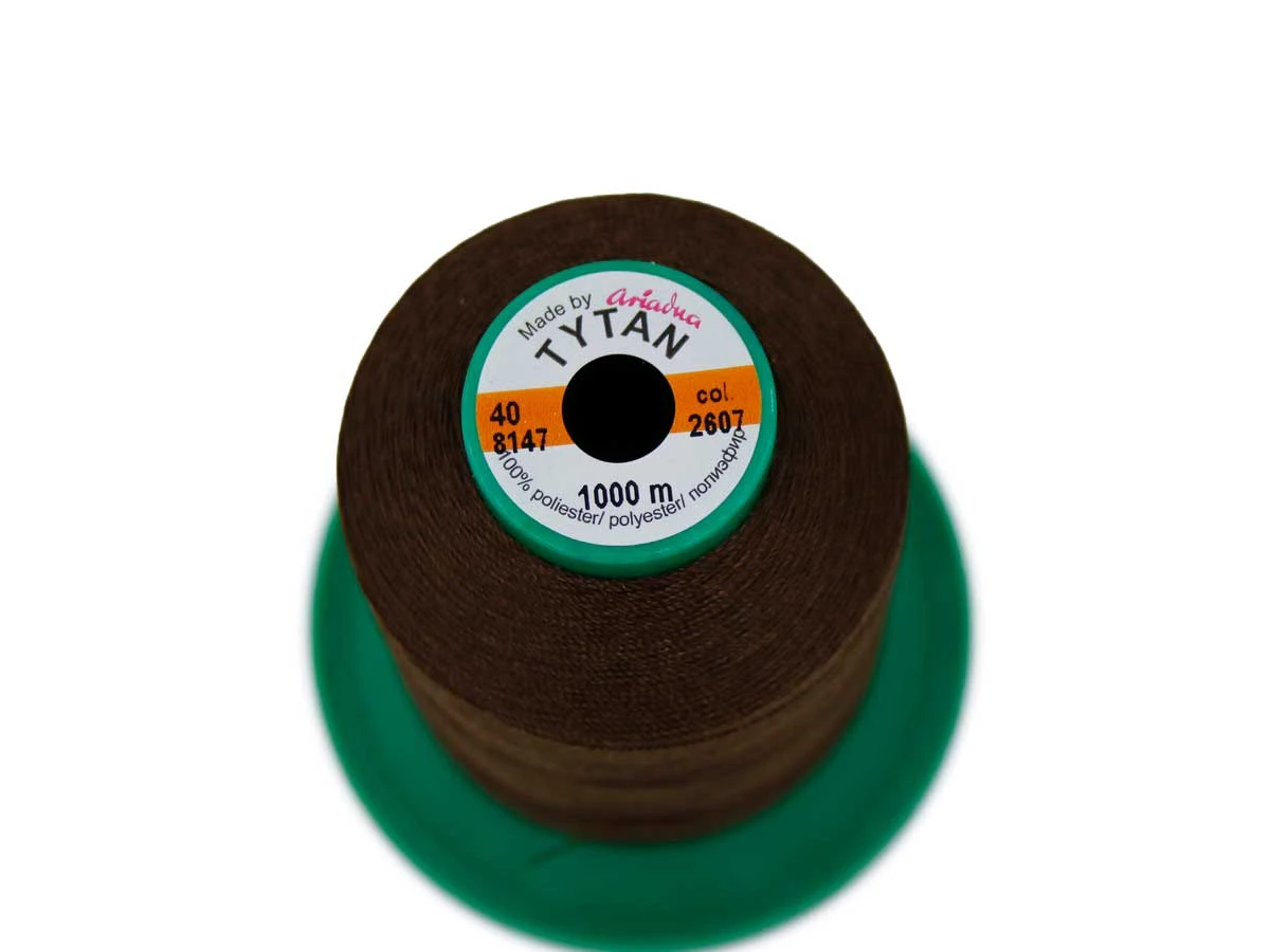 Tytan (Титан) 40(1000м) колір №2607 - темно-коричневий 