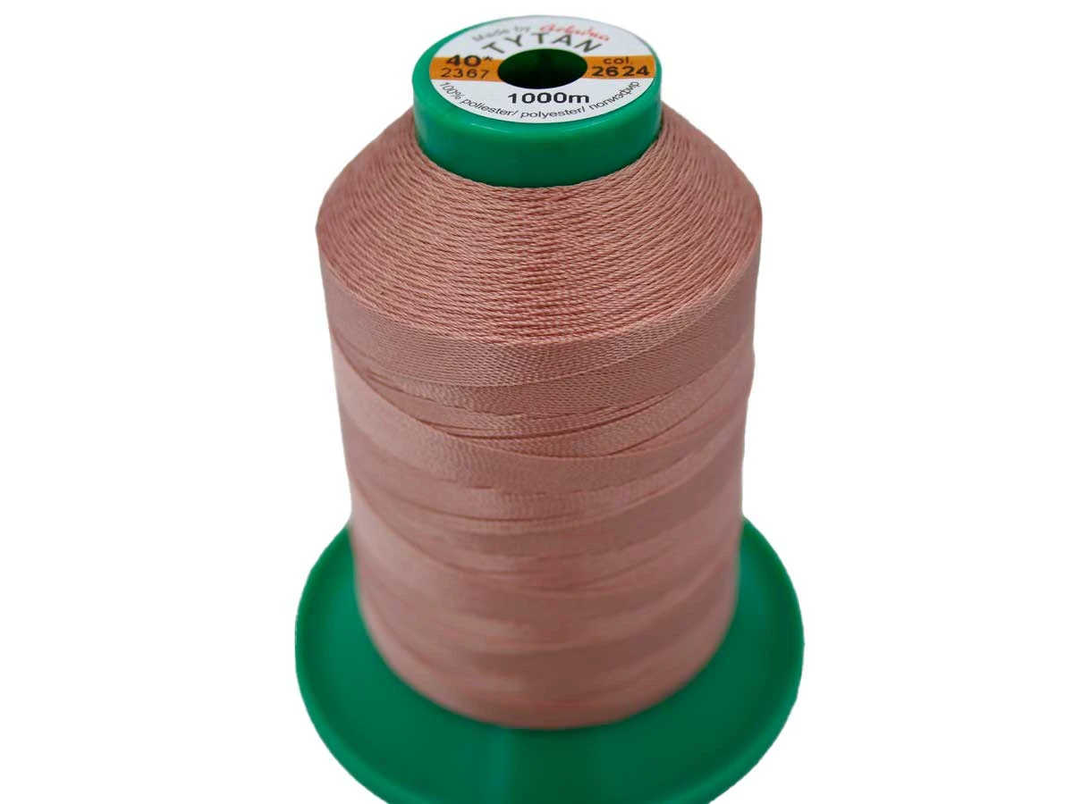 Tytan (Титан) 40(1000м) колір №2624 - припилено-рожевий 