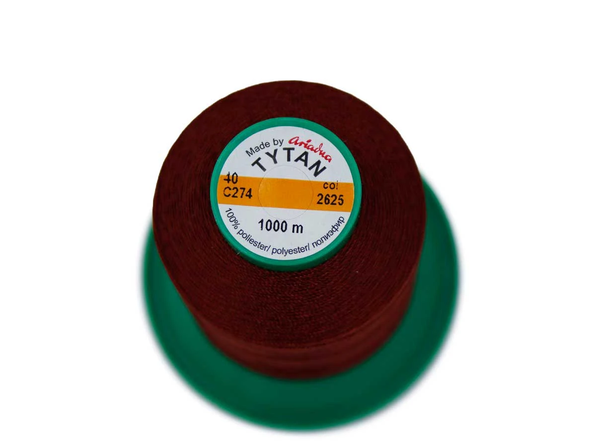 Tytan (Титан) 40(1000м) колір №2625 - бордо 