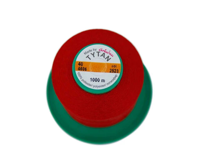 Tytan (Титан) 40(1000м) колір №2523 - алий 