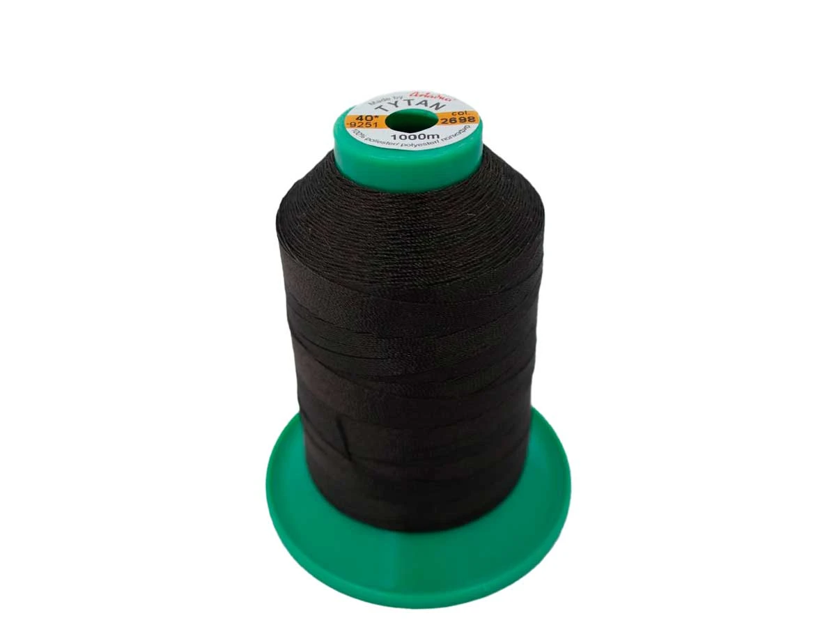 Tytan (Титан) 40(1000м) колір №2698 - коричневий бістр 