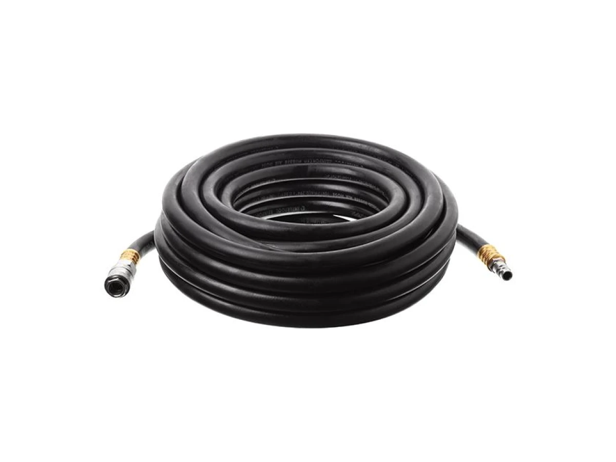 Шланг гумовий повітряний армований до 20 атм 10 x 17 мм 10м зі швидкороз'ємними з'єднаннями INTERTOOL PT-1734 
