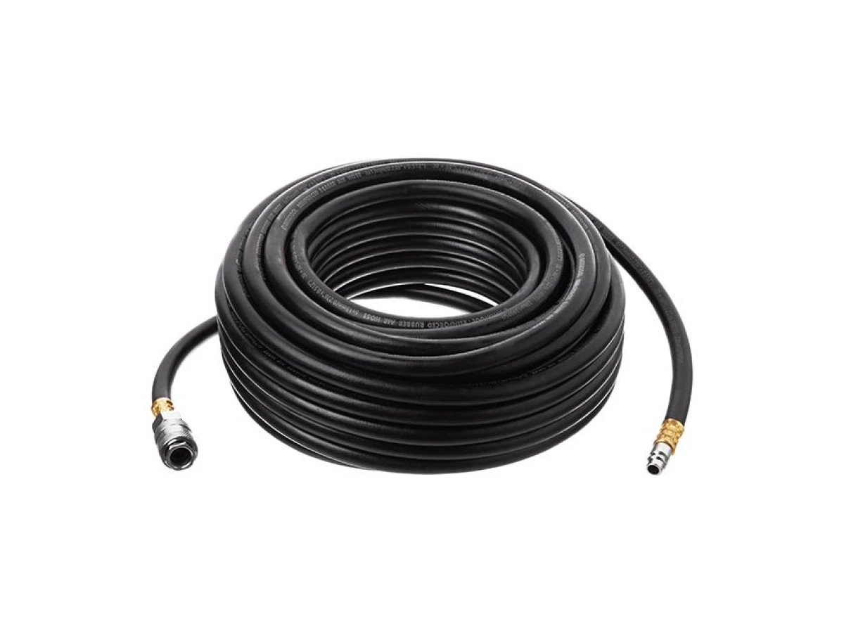 Шланг гумовий повітряний армований до 20 атм 6 x 13 мм 20м зі швидкороз'ємними з'єднаннями INTERTOOL PT-1721 