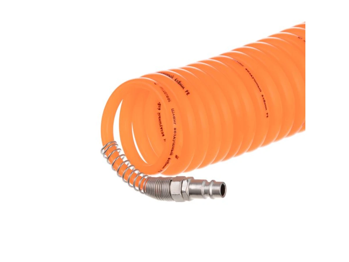 Шланг спиральный с быстроразъемным соединением 5 м INTERTOOL PT-1703 