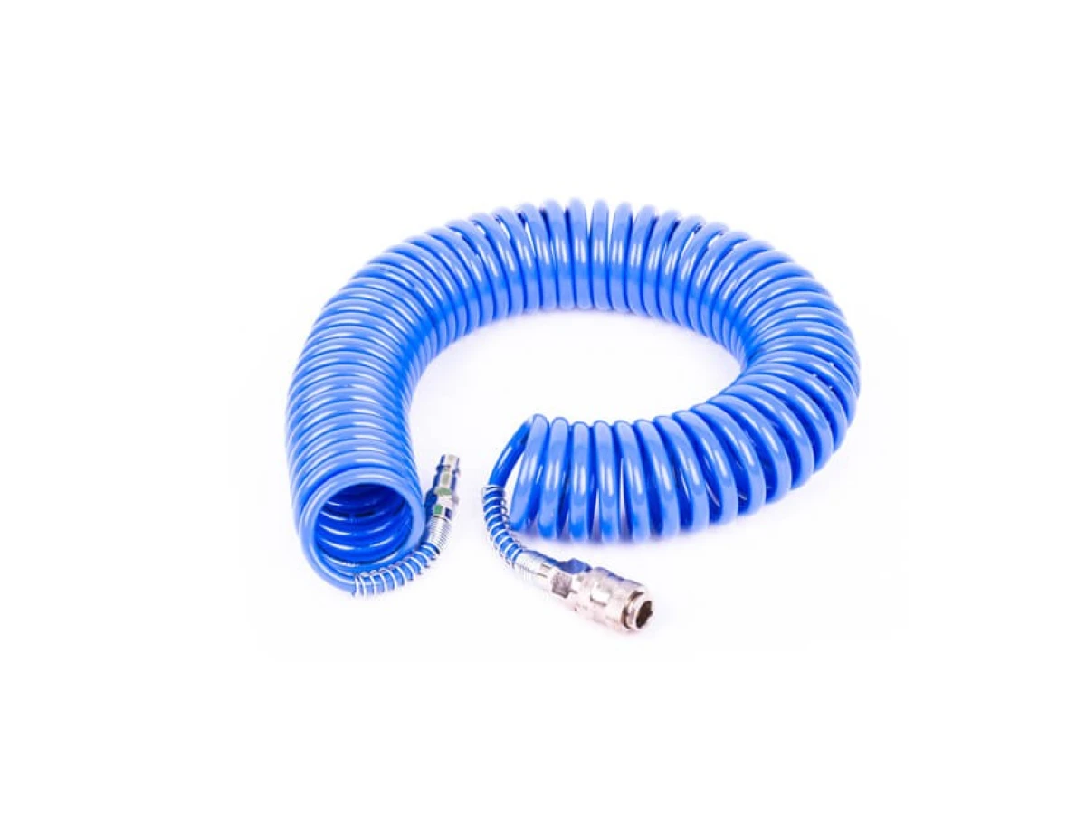 Шланг спіральний із швидкороз'ємним з'єднанням 5,5x8мм, 10м INTERTOOL PT-1707 