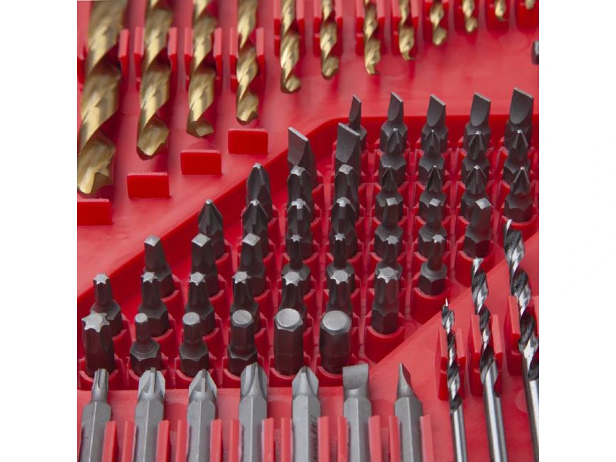 Набір свердл, дюбелів та біт 300 шт INTERTOOL SD-0051 