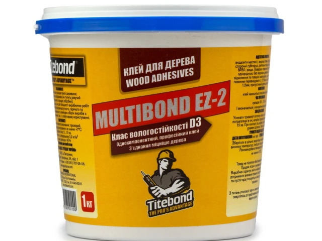 Клей Multibond EZ-ІІ (1кг) D3 для деревини прозорий 