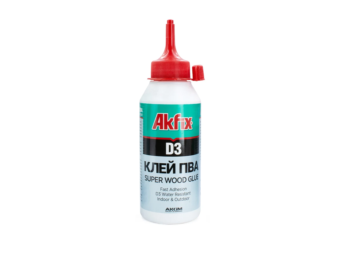 Клей ПВА D3 250 г (Akfix Ukraine) 