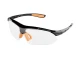 Очки защитные прозрачные, материал линз поликарбонат, заушины черного цвета, материал нейлон, резиновая накладка для носа, защита от удара INTERTOOL SP-0092 