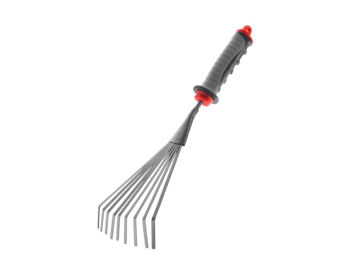 Граблі віялові садові 230 мм x 100 мм з комбінованою рукояткою INTERTOOL FT-0023 