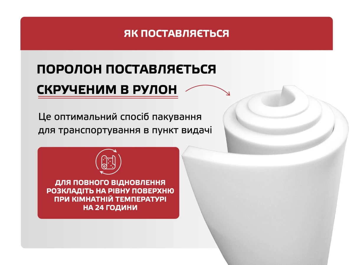 Поролон листовий 25-35 (2м) 