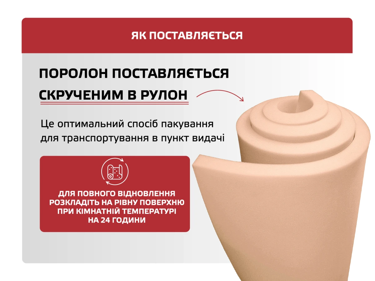 Поролон листовий HR 55-35 (30мм*1,6м*2м) 