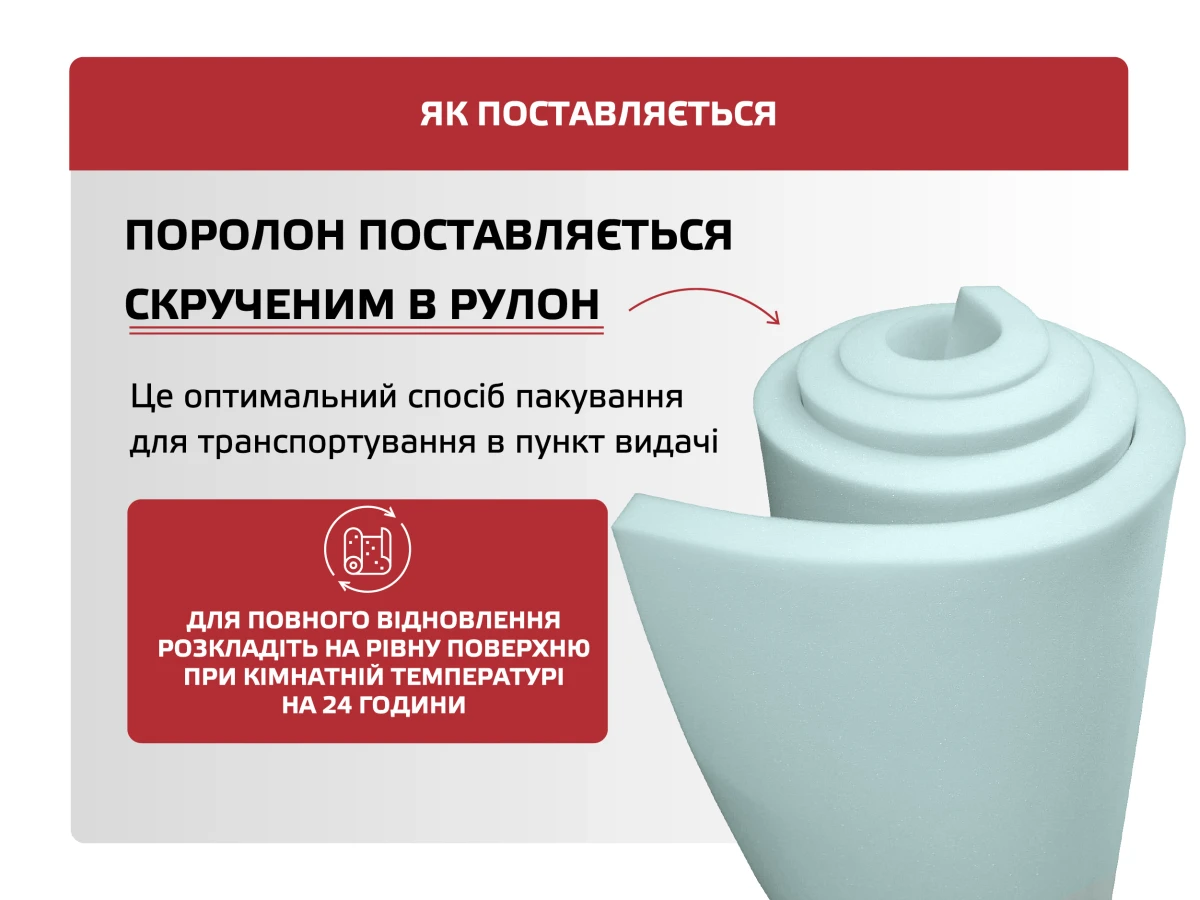 Поролон листовий HS 35-30 (20мм*1,6м*2м) 