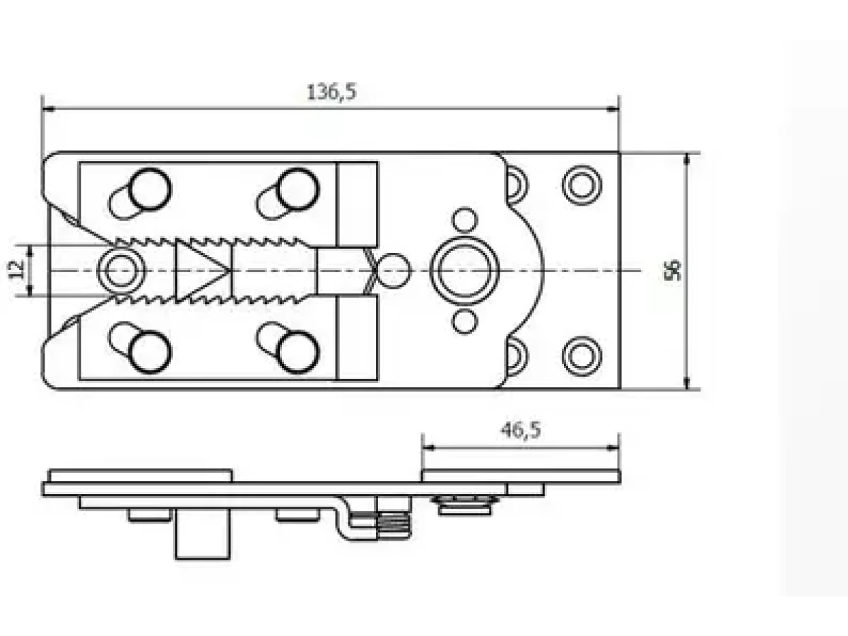 Зачіп меблевий СZ 149-1 (крокодил) 