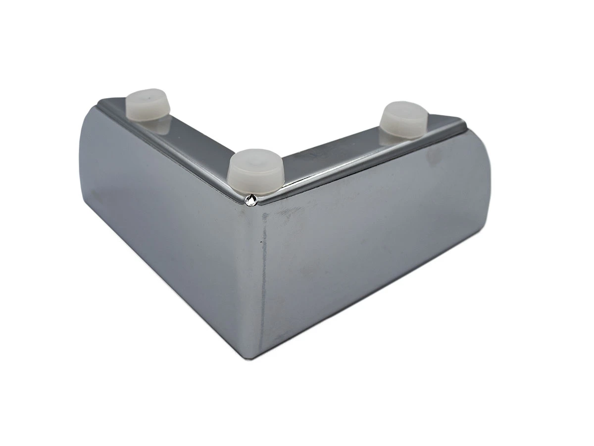 Меблева ніжка кутова (хром) 