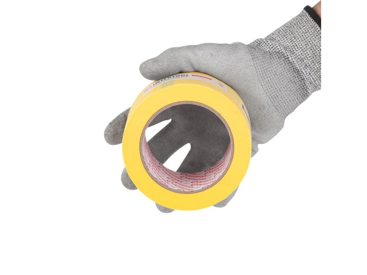 Стрічка малярська 72 мм, 40 м, жовта INTERTOOL DM-7240 