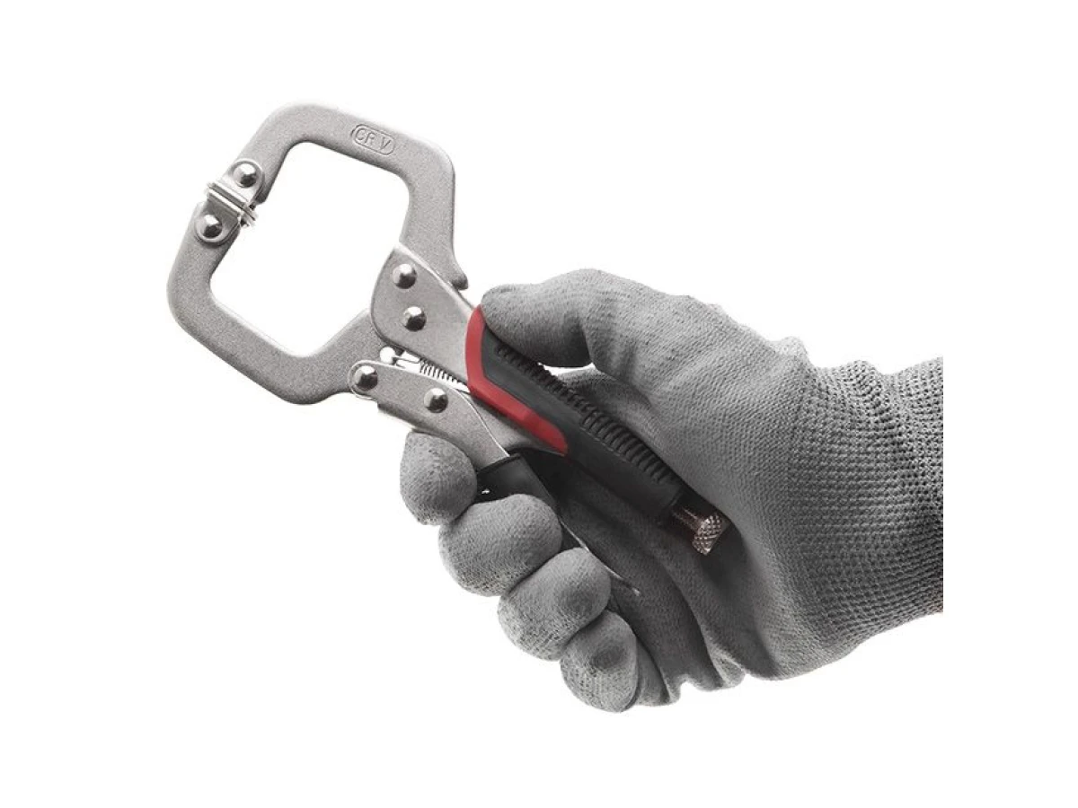 Кліщі затискні C-type 150 мм, CrV INTERTOOL UT-5205 