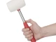 Киянка гумова 680 г, 80 мм, бiла гума, металева ручка INTERTOOL HT-0235 