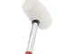 Киянка гумова 225 г, 40 мм, бiла гума, металева ручка INTERTOOL HT-0234 