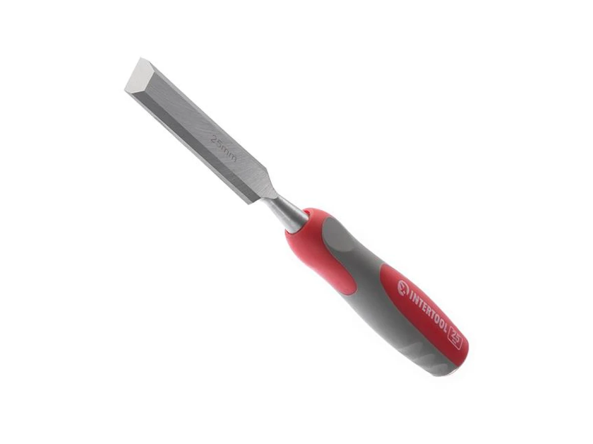 Стамеска 25 мм, Cr-V, двухкомпонентная рукоятка INTERTOOL HT-3525 