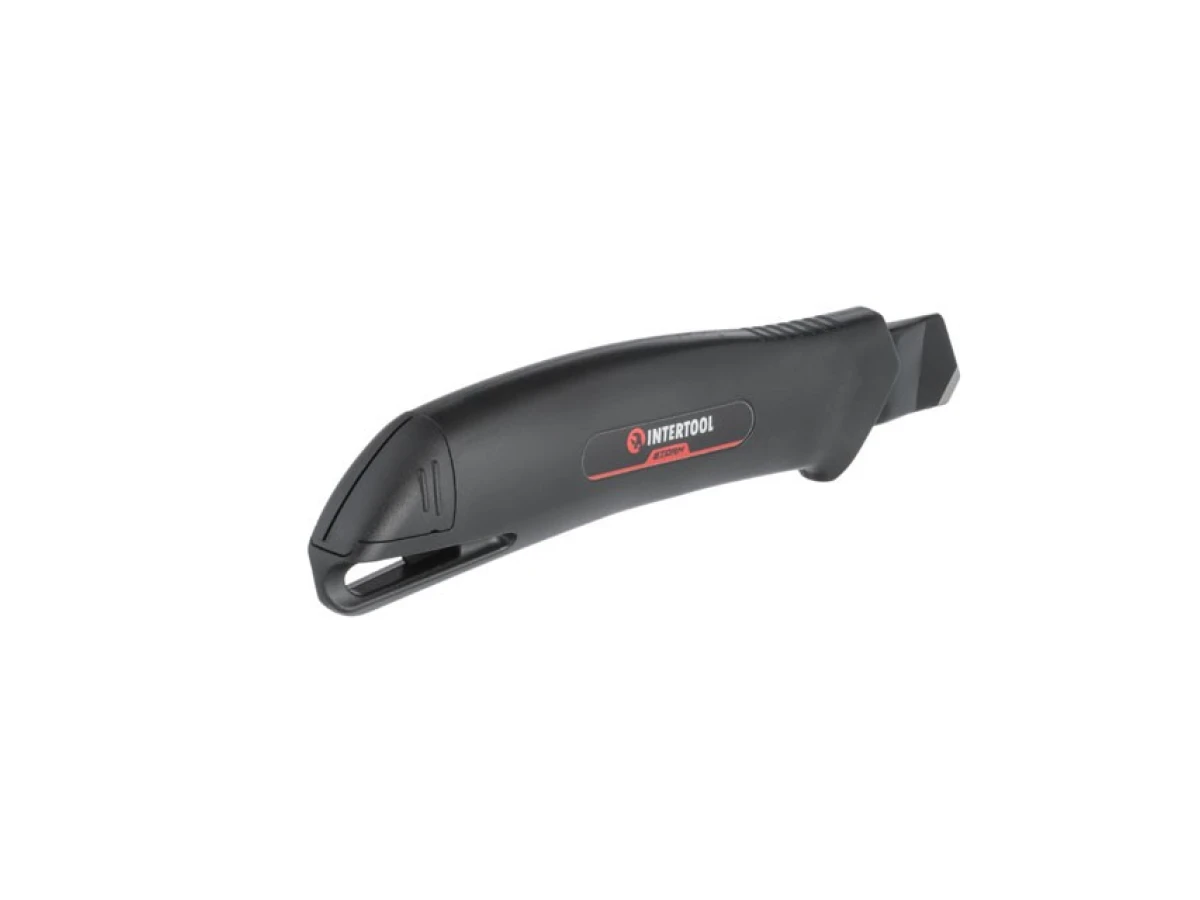 Нож сегментный мультифункциональный 18 мм, металлическая направляющая, Storm INTERTOOL HT-0537 