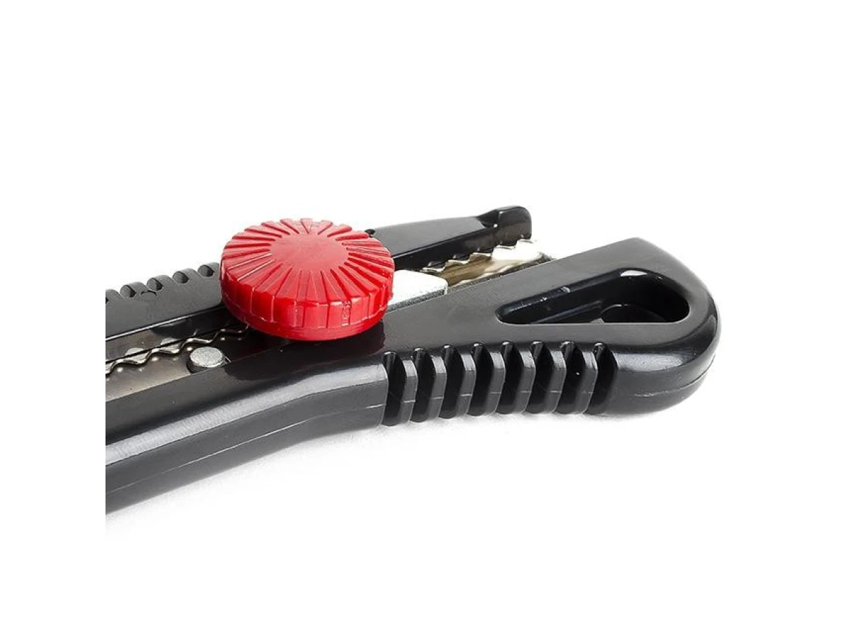 Ніж з металевою напрямною під лезо 18 мм із гвинтовим фіксатором INTERTOOL HT-0502 