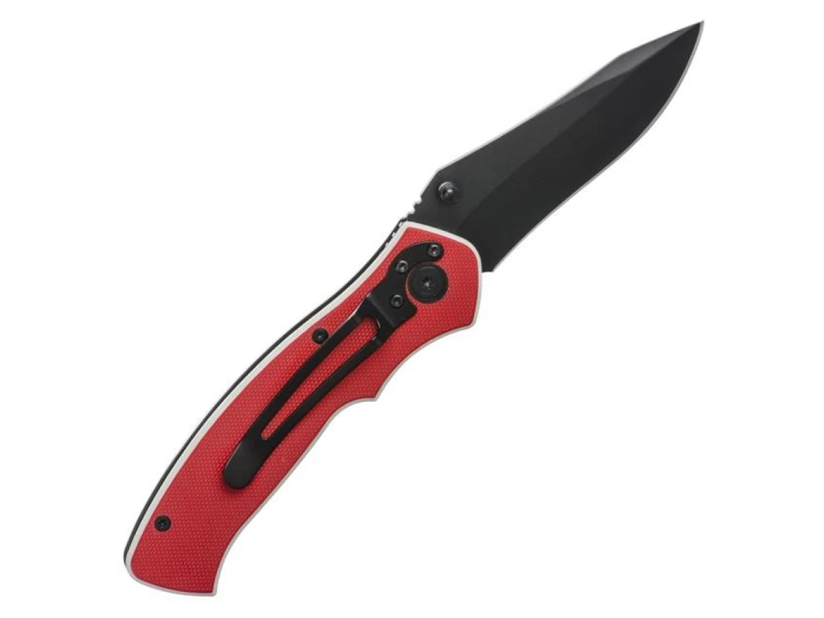 Ніж складаний 194 мм, ручка з металевими вставками INTERTOOL HT-0595 