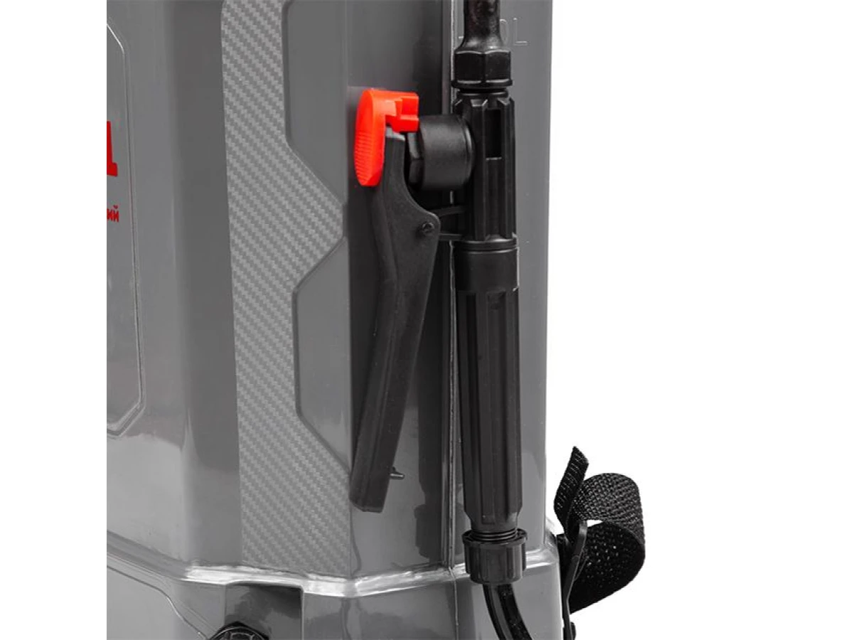 Опрыскиватель аккумуляторный ранцевый 16 л, 3.1 л/мин, батарея 12 В/8 Ач INTERTOOL DT-9016 