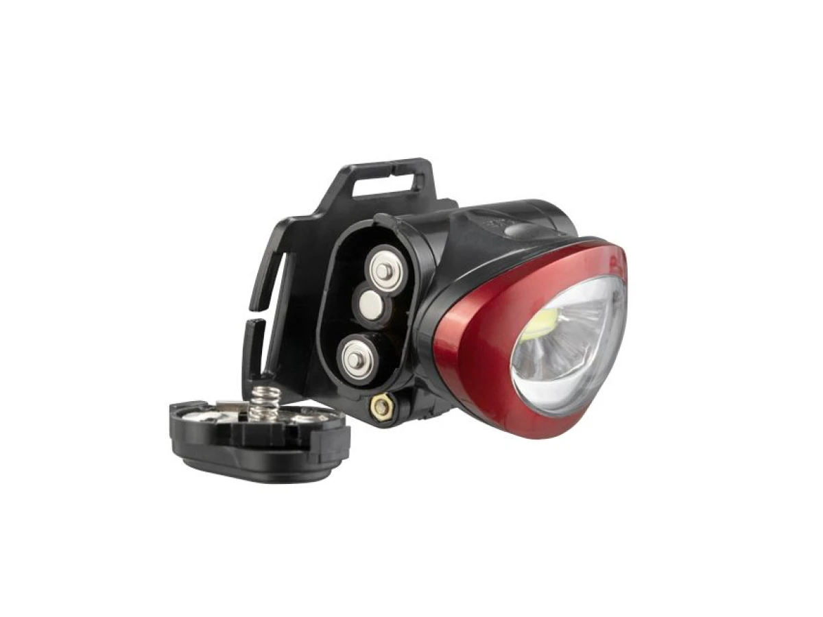 Ліхтар налобний світлодіодний, пиловологозахищений корпус, 3W COB, батарейки 3 ААА INTERTOOL LB-0304 