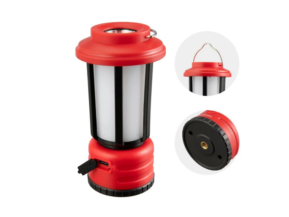 Ліхтар для кемпінгу підвісний 1LED + 8SMD INTERTOOL LB-0210 