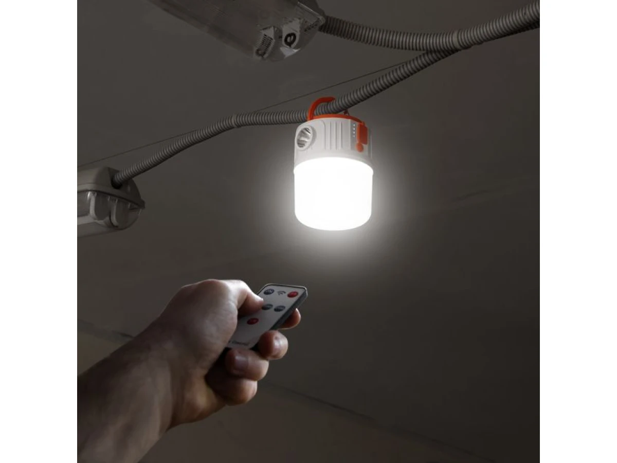 Фонарь для кемпинга, солнечная панель, ДУ, STORM INTERTOOL LB-0214 