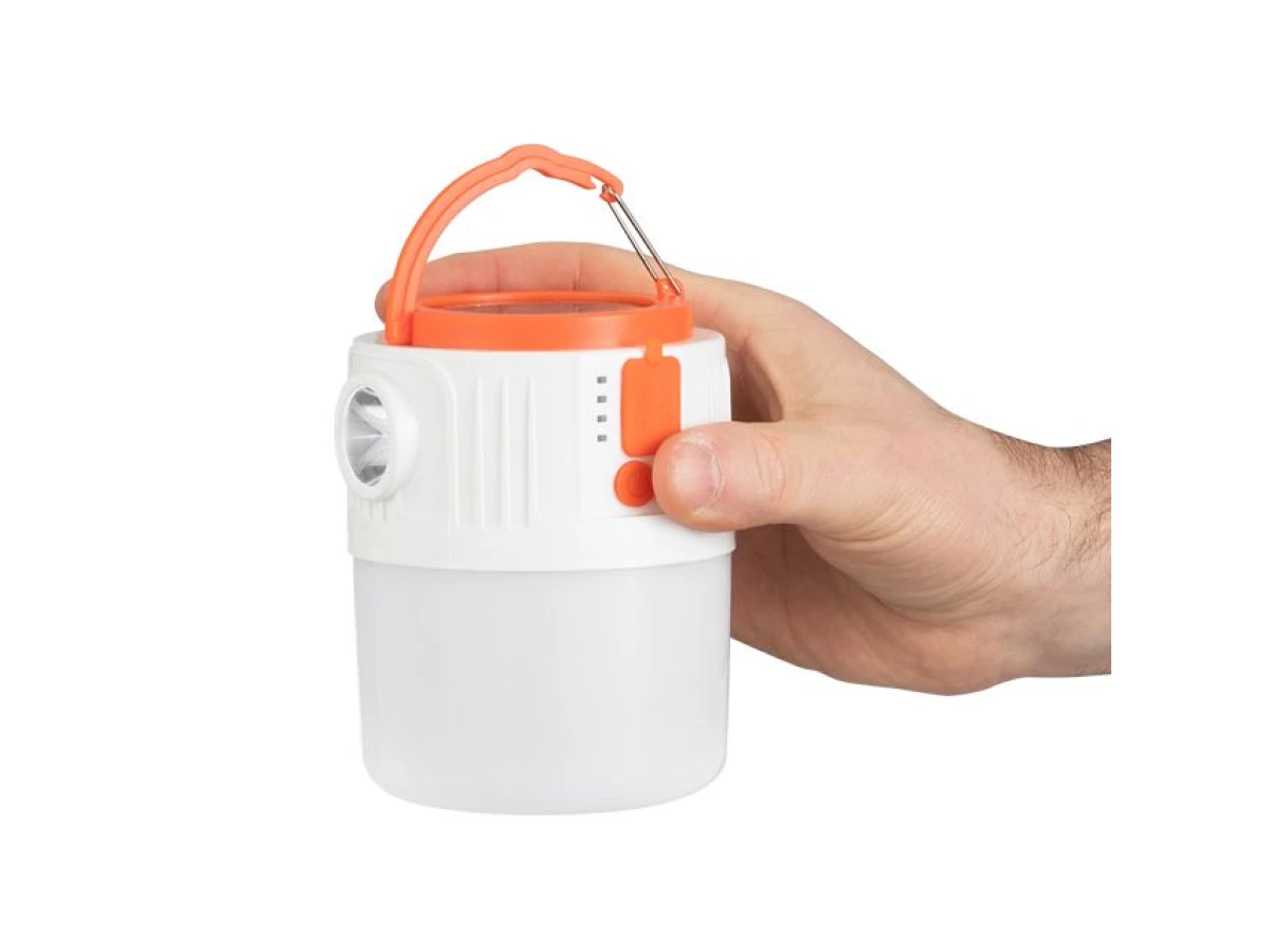 Фонарь для кемпинга, солнечная панель, ДУ, STORM INTERTOOL LB-0214 