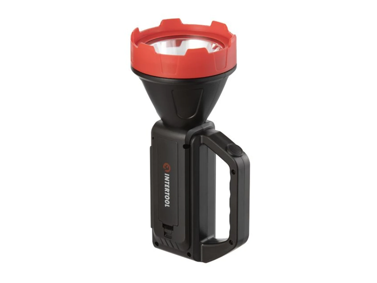 Ліхтар акумуляторний 1LED+1COB, power bank, індикатор заряду, сонячна панель INTERTOOL LB-0107 